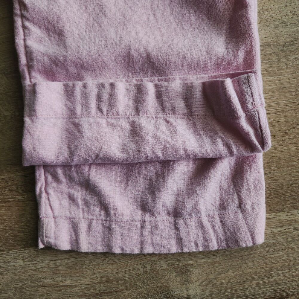 Abercrombie Kids Linen Blend Wide Leg Cotton Gauze Pants Pink Size 13/14 - Picture 5 of 11